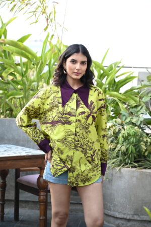 lime green forest shirt